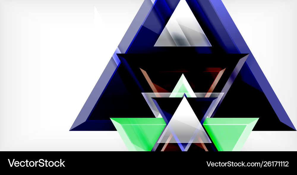 3d triangular minimal abstract background 3d triangular minimal abstract background vector image