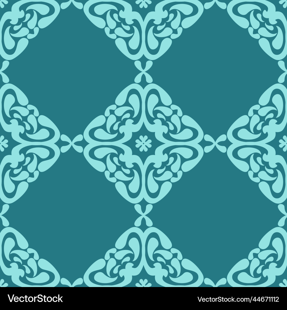 Abstract seamless pattern on green emerald Vector Image