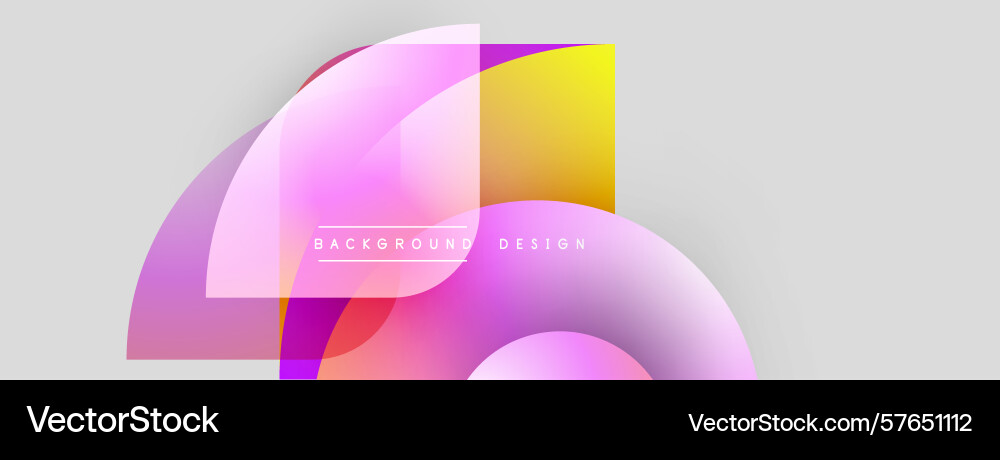 Abstract shapes overlap creating vibrant Abstract shapes overlap creating vibrant Vector Image