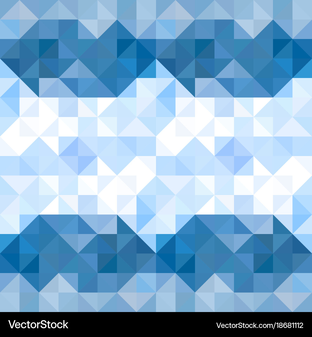 Abstract triangles pattern background water Vector Image