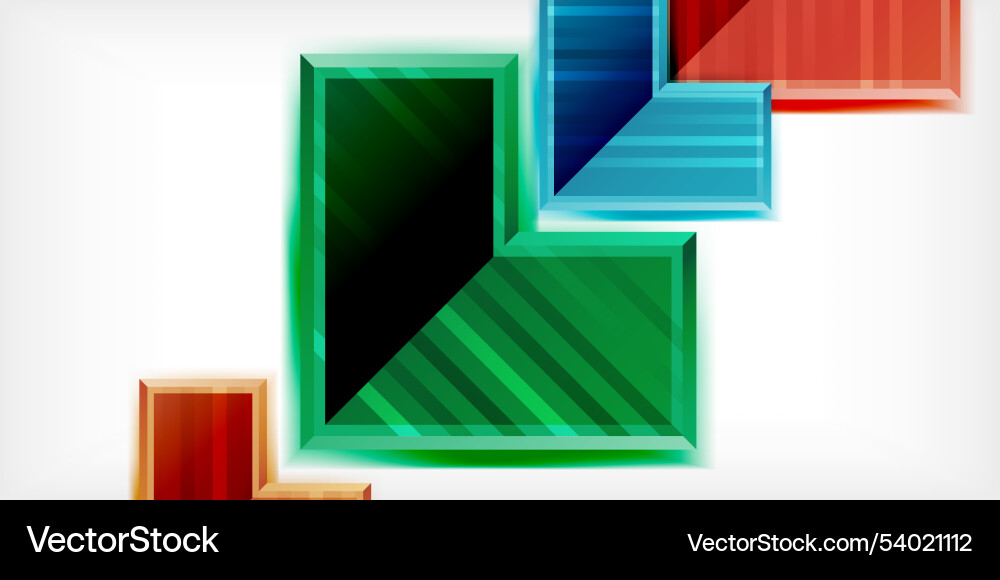 Arrow symbols created with 3d effects and line vector image