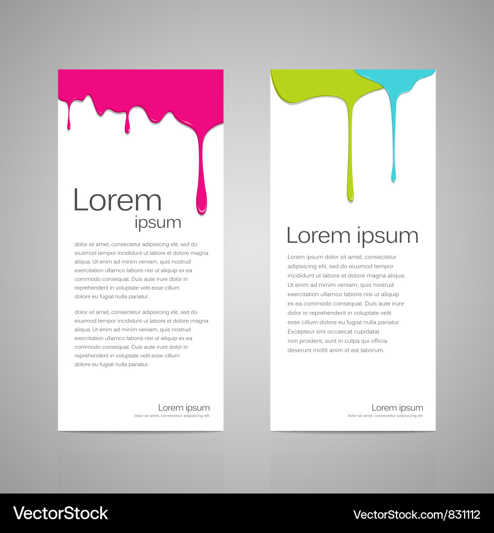 Colorful Dropping Paint Background vector image