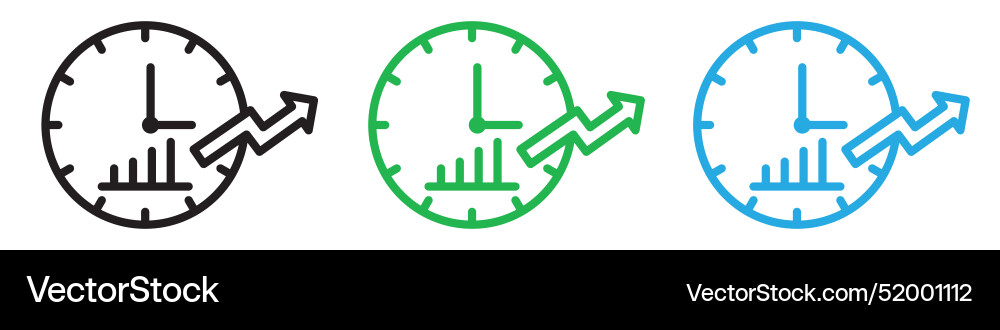 Continuous improvement icon line art vector image