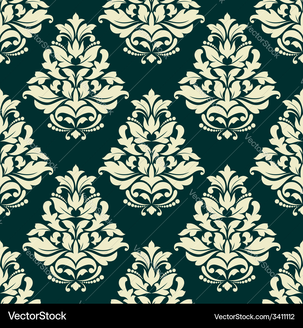 Elegant Damask Pattern vector image