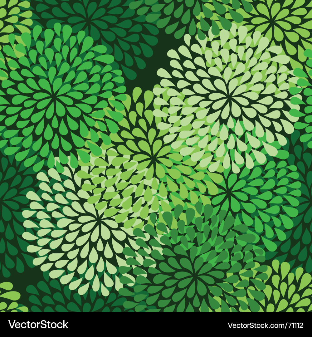 Lush Green Foliage Pattern vector image