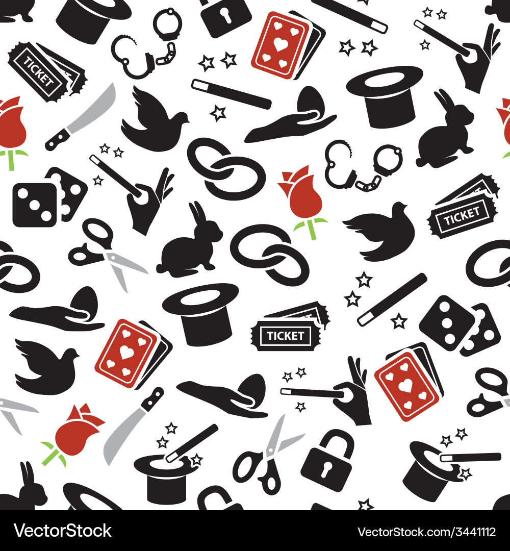 Magical Seamless Pattern Vector Image