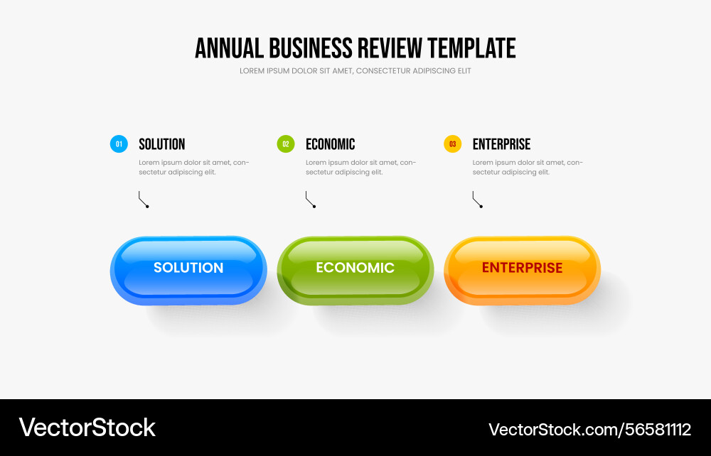 Marketing review slide layout visual analysis Marketing review slide layout visual analysis vector image