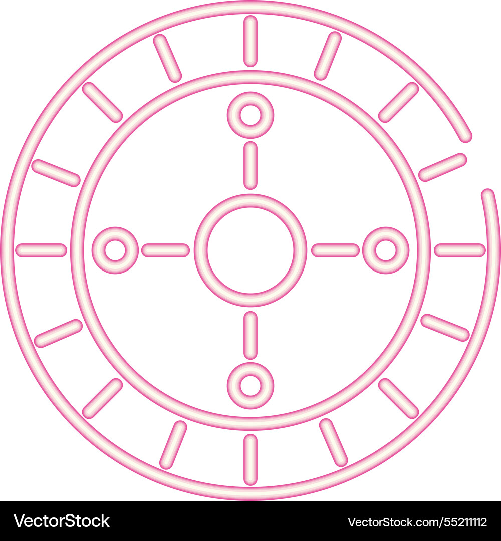 Roulette wheel icon Royalty Free Vector Image - VectorStock