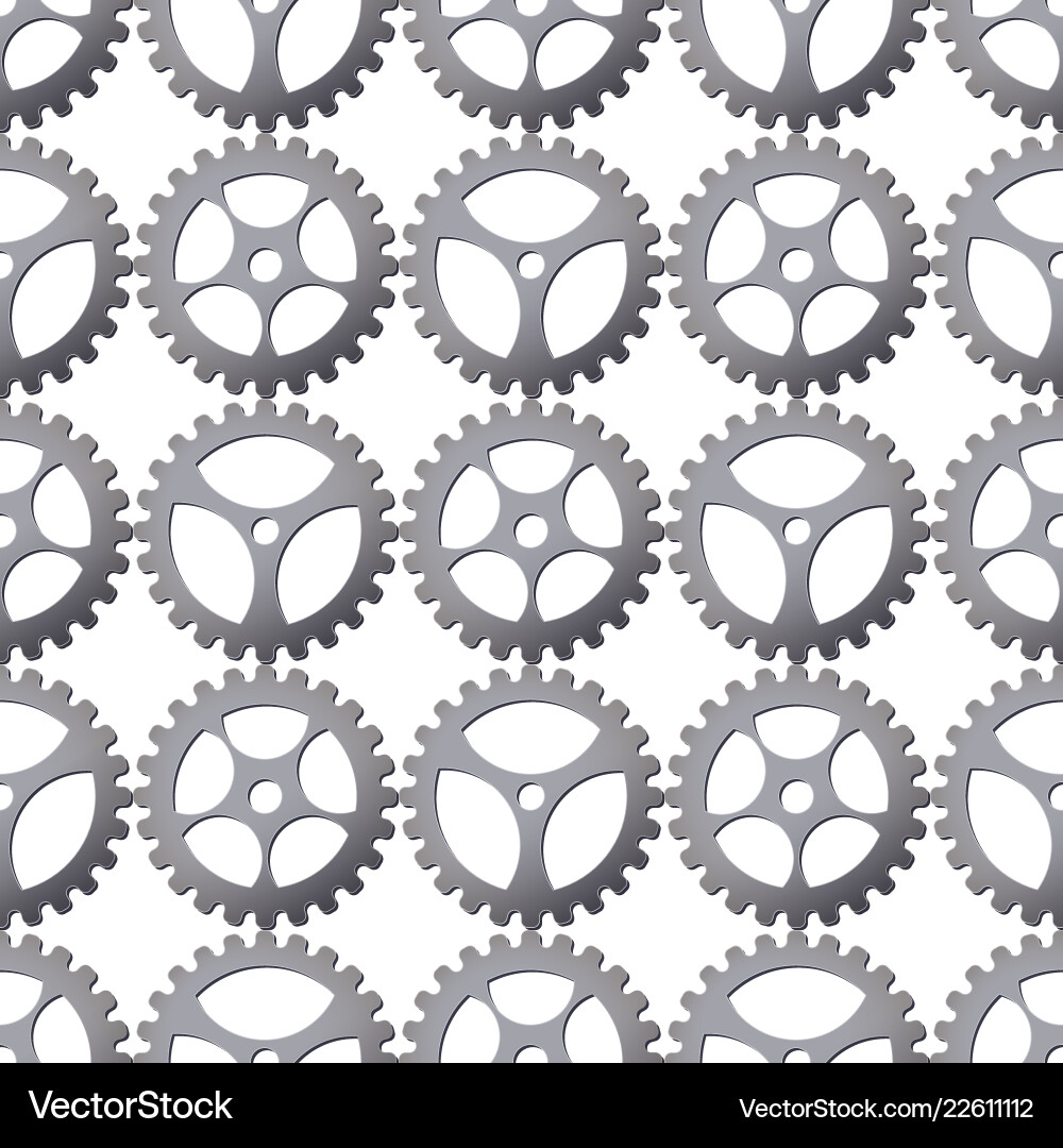 Seamless pattern background with gears Vector Image