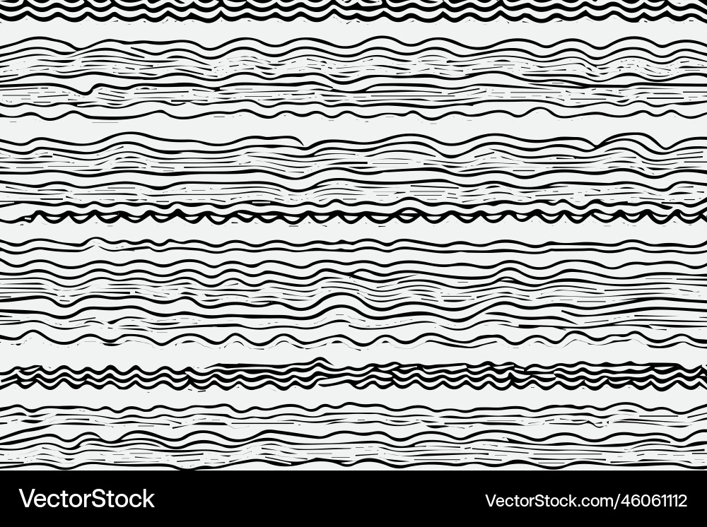 Seamless pattern with hand drawn wavy lines Seamless pattern with hand drawn wavy lines vector image