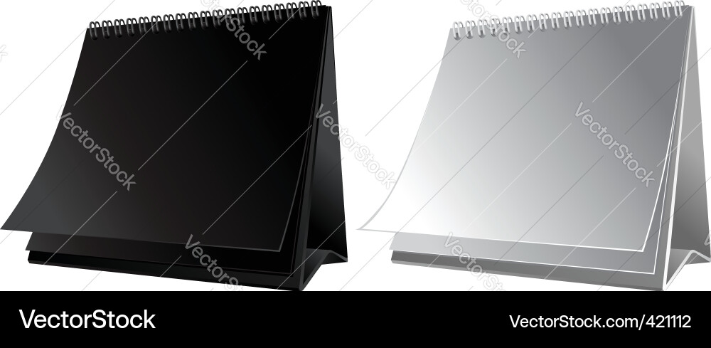 Stack of Blank Notepads Vector Image