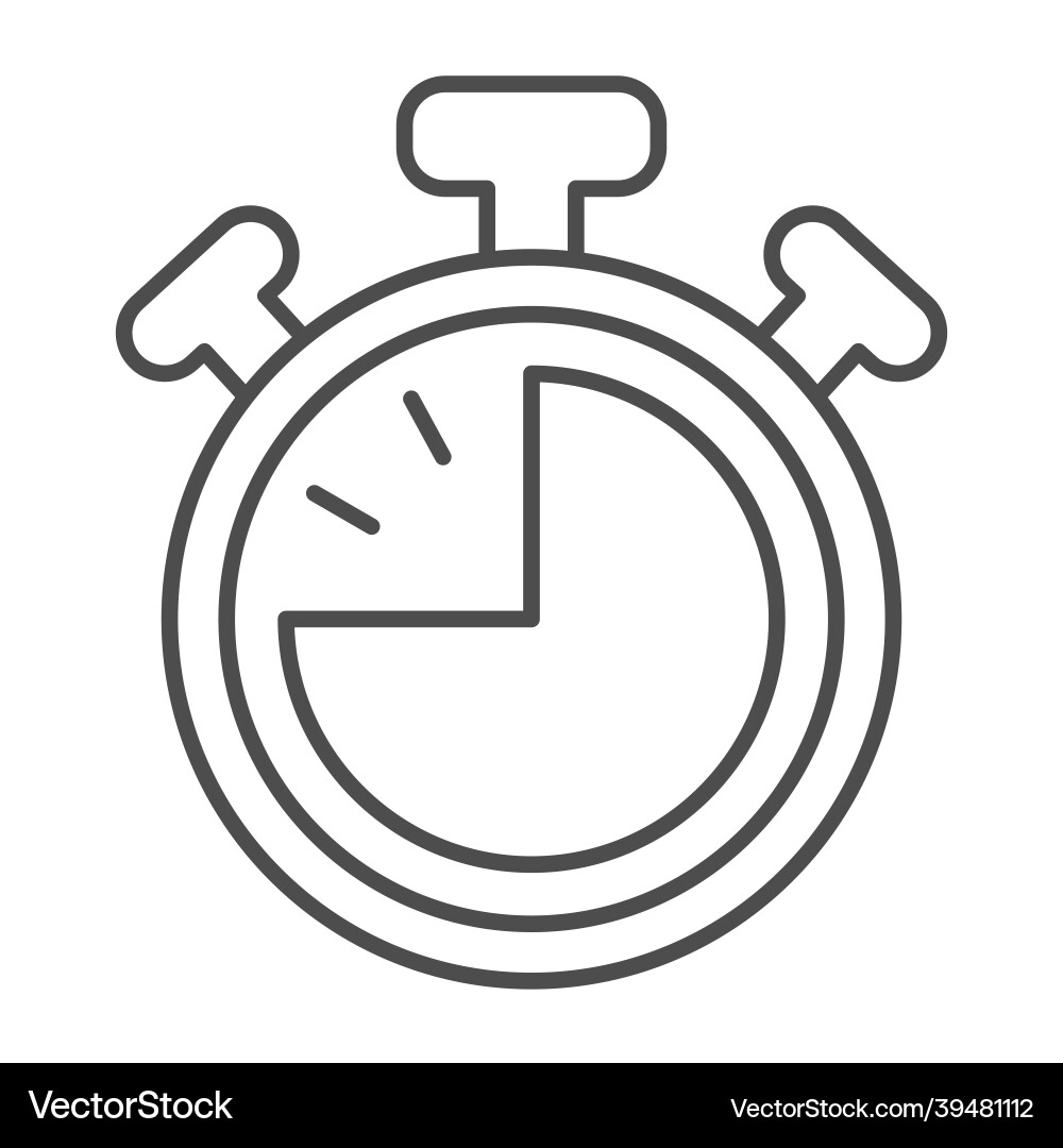 Stopwatch with buttons 45 seconds timer Stopwatch with buttons 45 seconds timer vector image