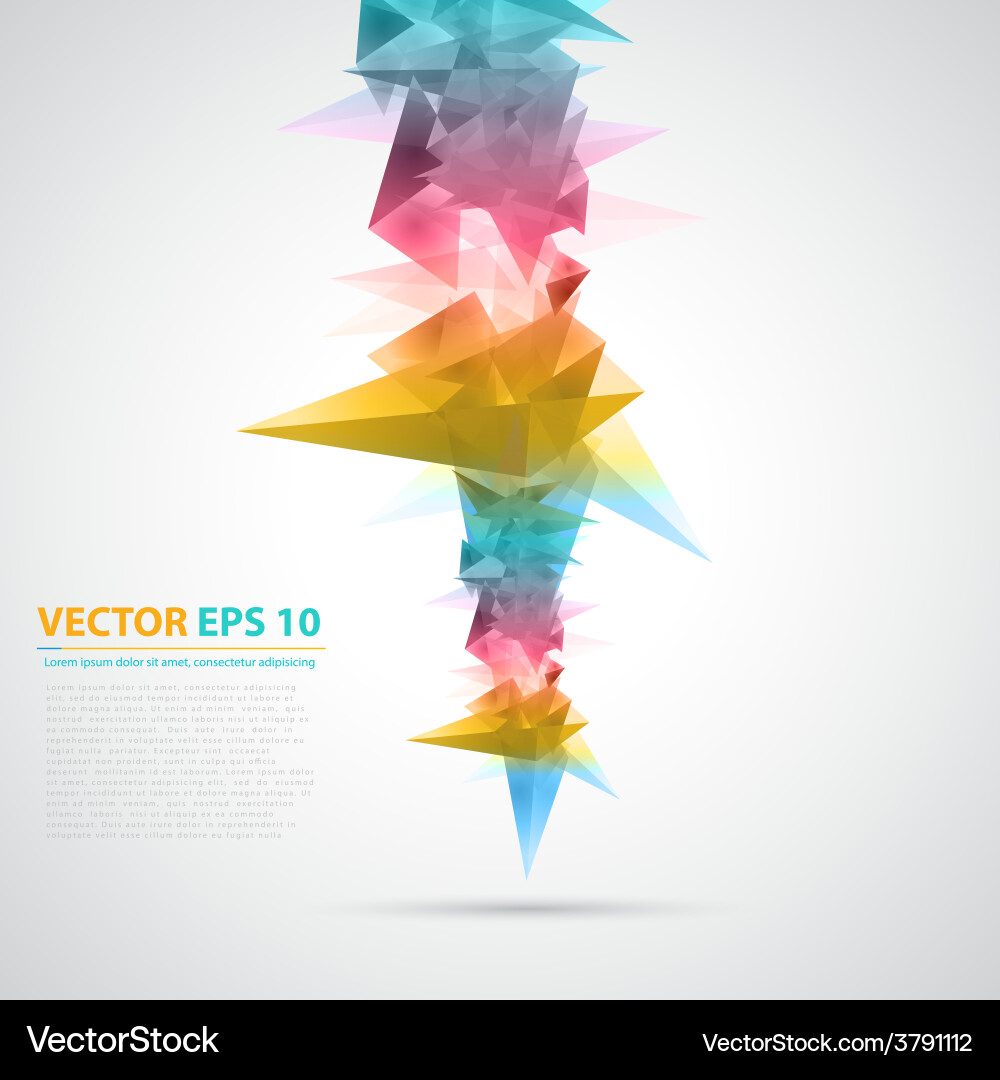 Triangles pattern background vector image