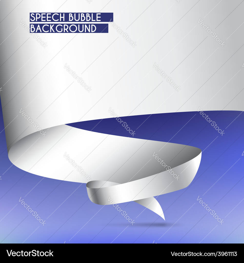 Background with speech bubble vector image