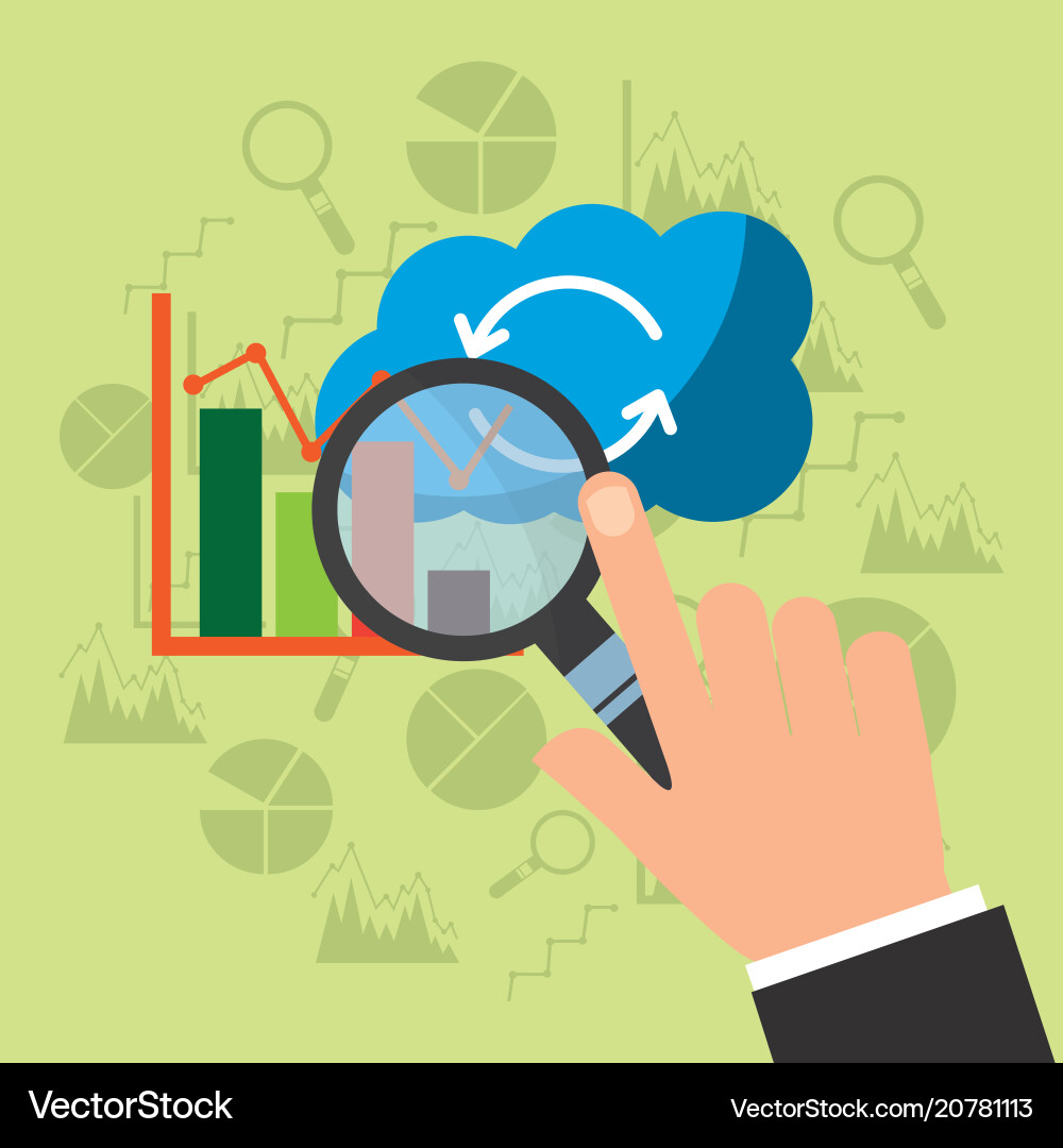 Big data technology Big data technology vector image