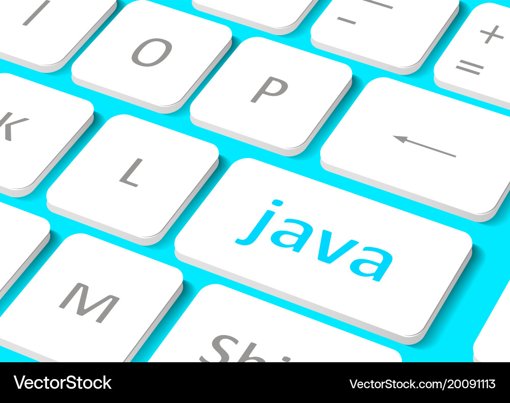 Computer Tastatur Java Buttons vektorbild