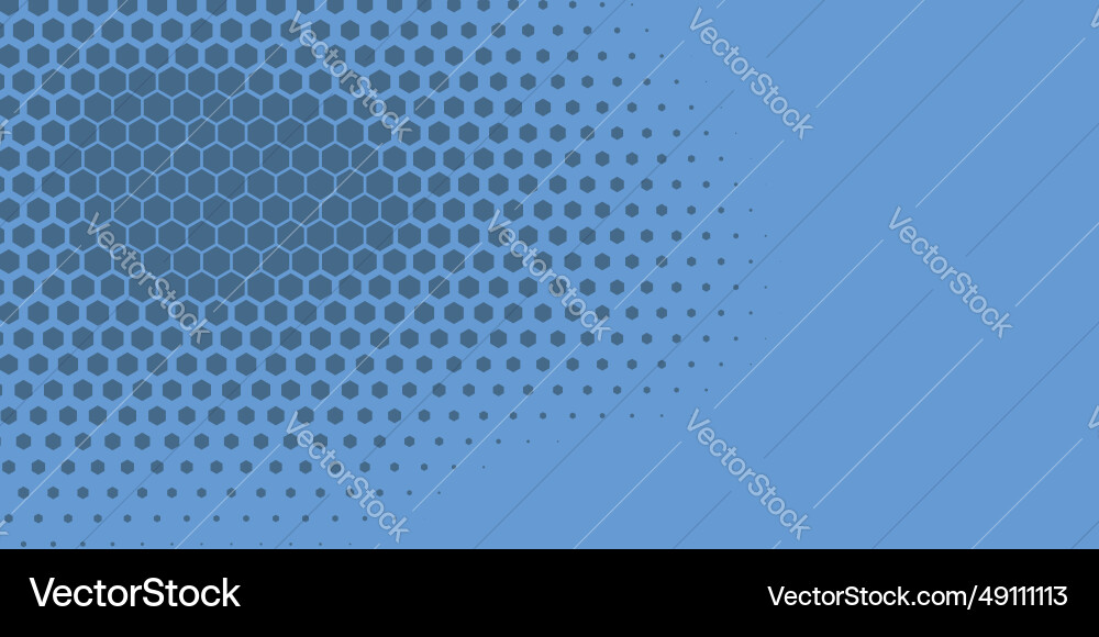 Geometric abstract hexagon two color background Vector Image