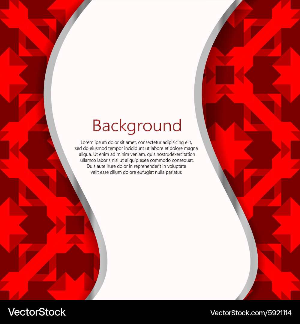 Abstract background booklet list vector image