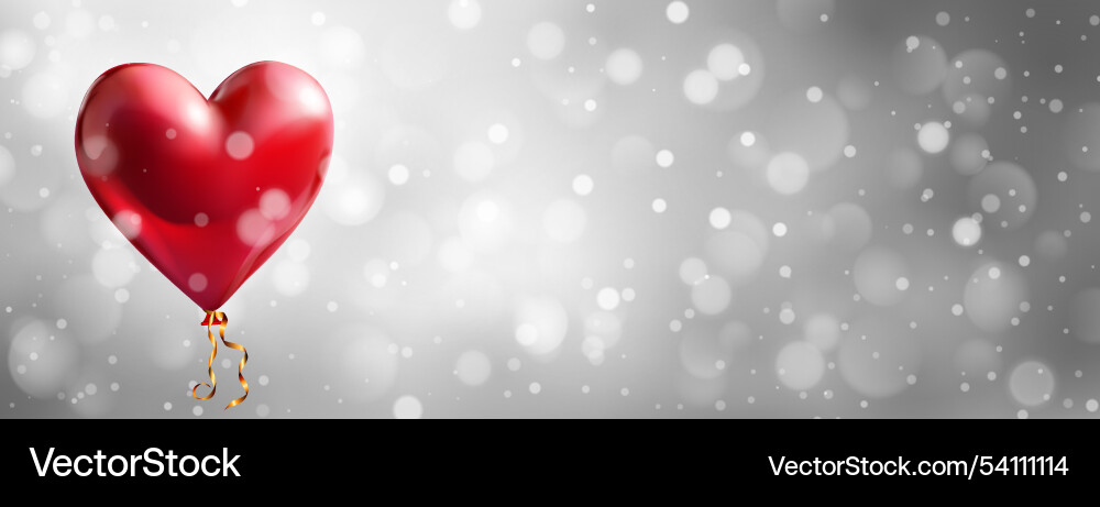 Abstract bokeh background with hearts vector image