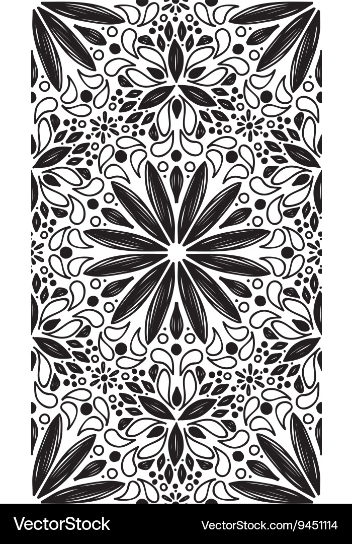 Abstract geometric seamless pattern with hand drow Vector Image