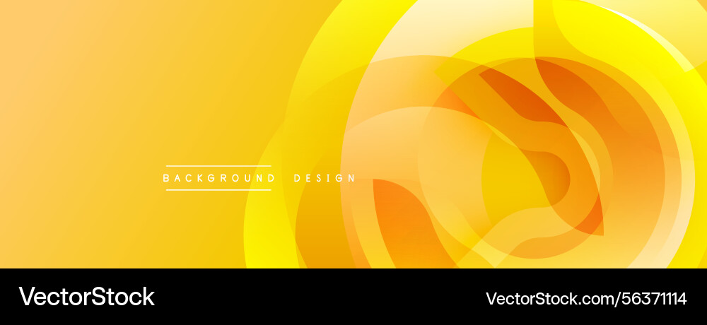 Abstract yellow background overlapping circles Abstract yellow background overlapping circles vector image