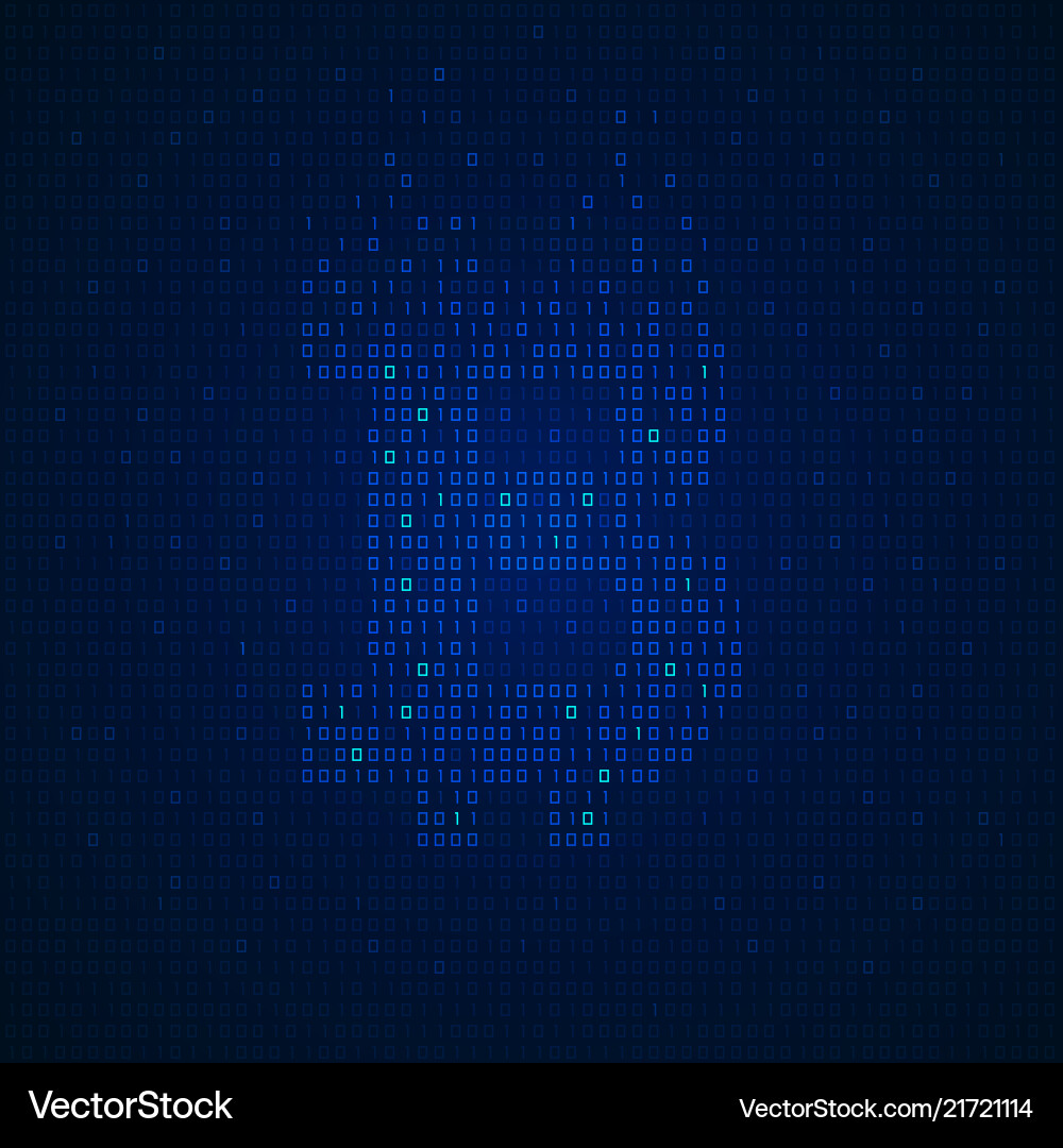 Bitcoin Binary Code vektorbild