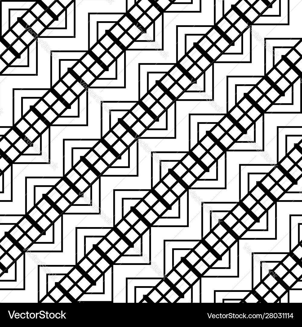 Design seamless monochrome grid pattern vector image