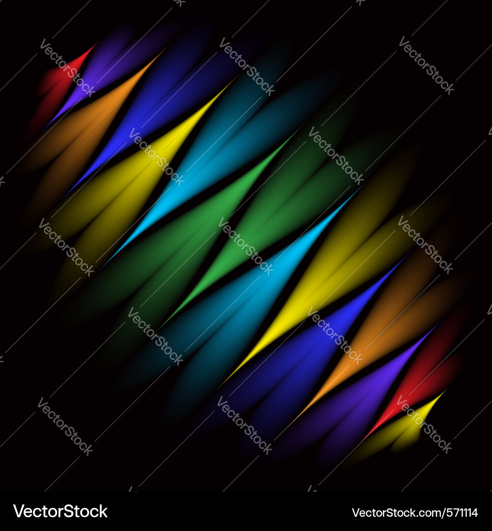Dynamic Glowing Lines vector image