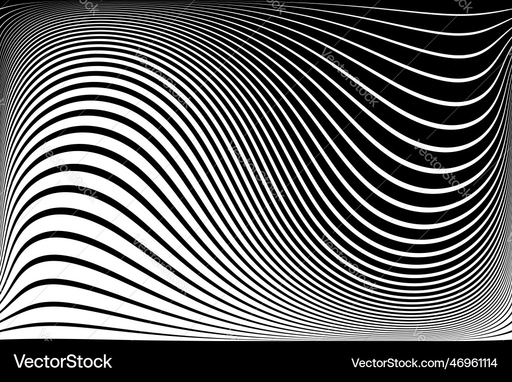 Dynamic Wavy Lines Pattern vector image