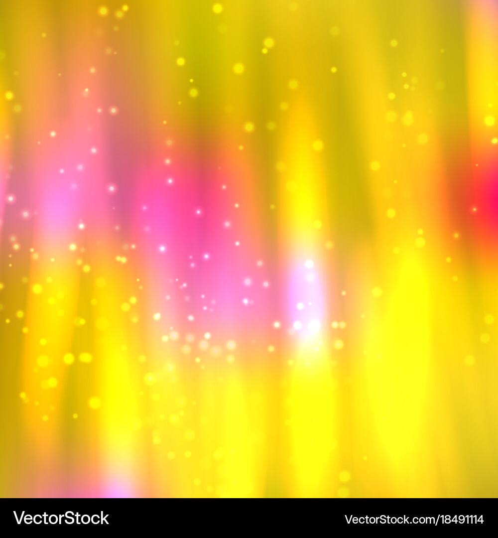 Fire lines with sparkles on blurred background vector image