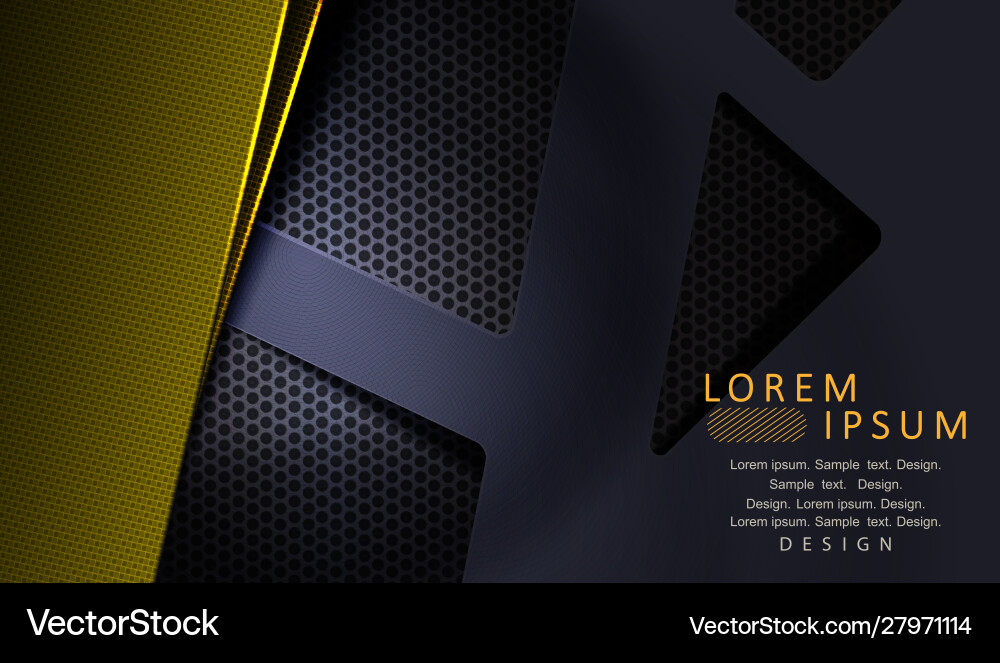Geometric design with overlapping yellow texture Geometric design with overlapping yellow texture vector image