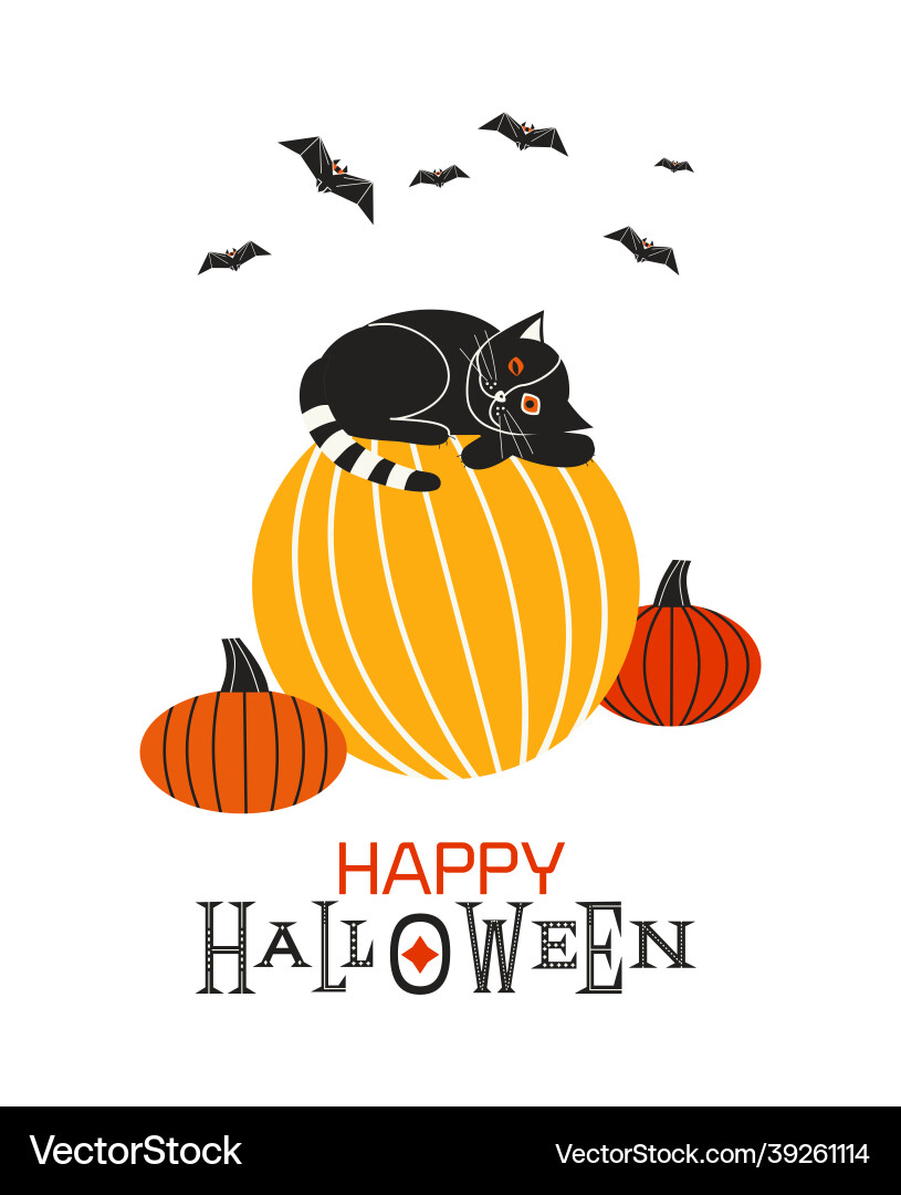 Happy halloween fancy minimal style poster Happy halloween fancy minimal style poster vector image