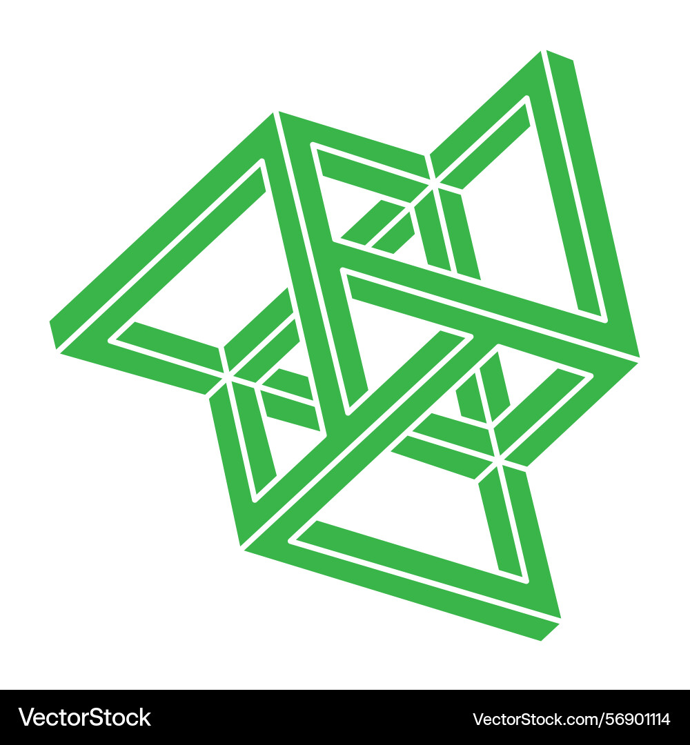 Illusion shapes 3d geometry objects optical Illusion shapes 3d geometry objects optical vector image