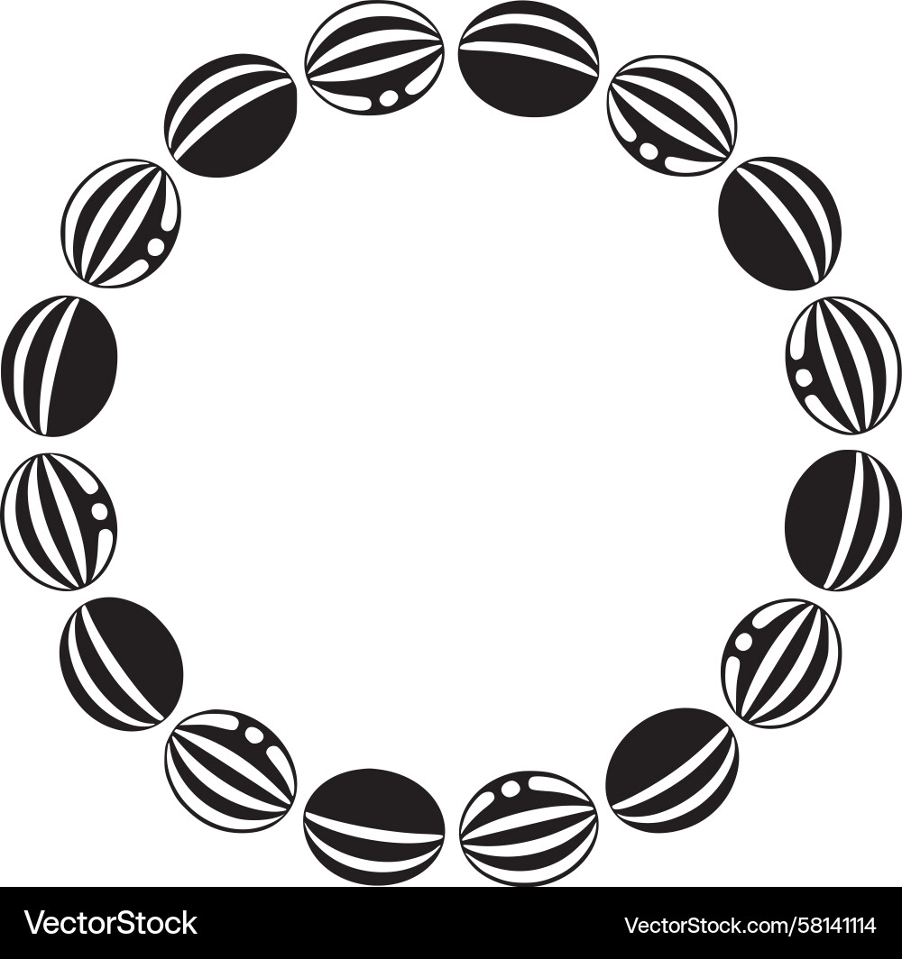 Interlocking Circle Pattern Vector Image