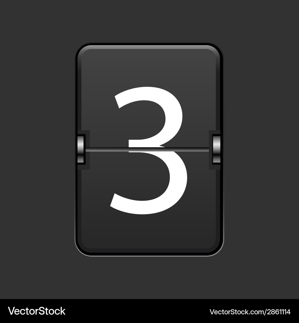 Modern numeric scoreboard Vector Image