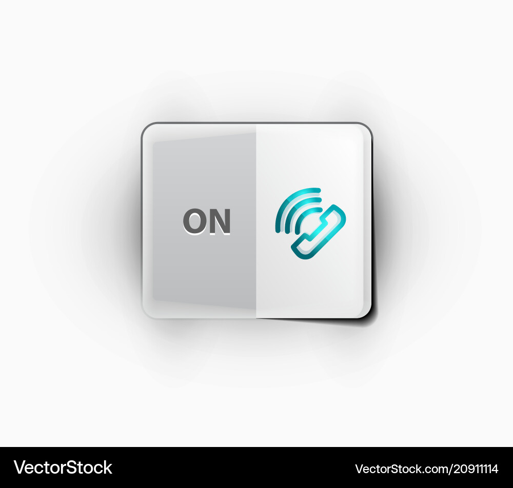 Phone button call support idea Phone button call support idea vector image