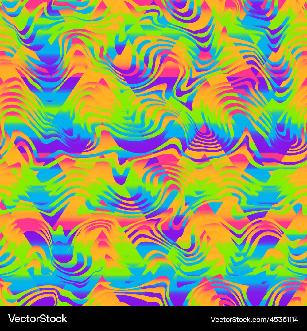 Psychedelic Retro Pattern vector image