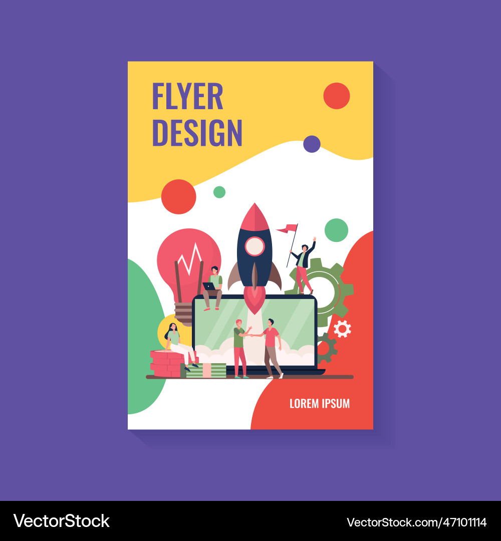Startup project concept Startup project concept vector image