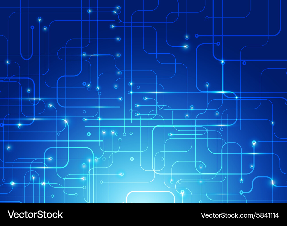 Tech Network Abstract Background vector image