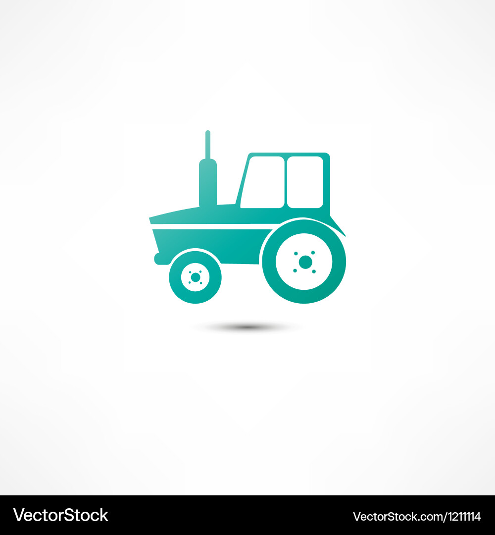 Tractor Icon - Agriculture Vector Image