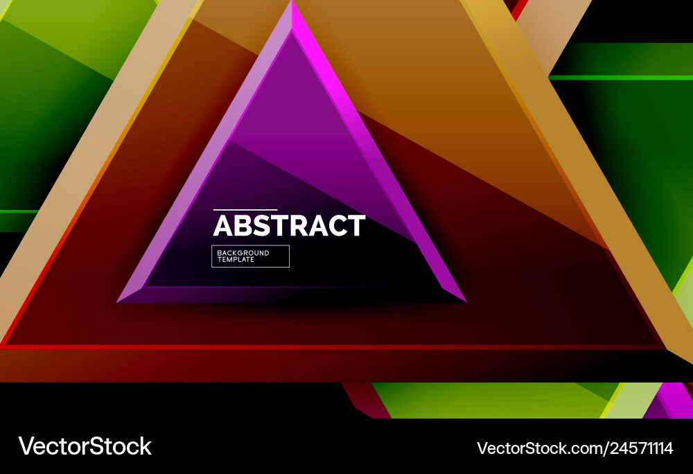 Triangular low poly background design Vector Image