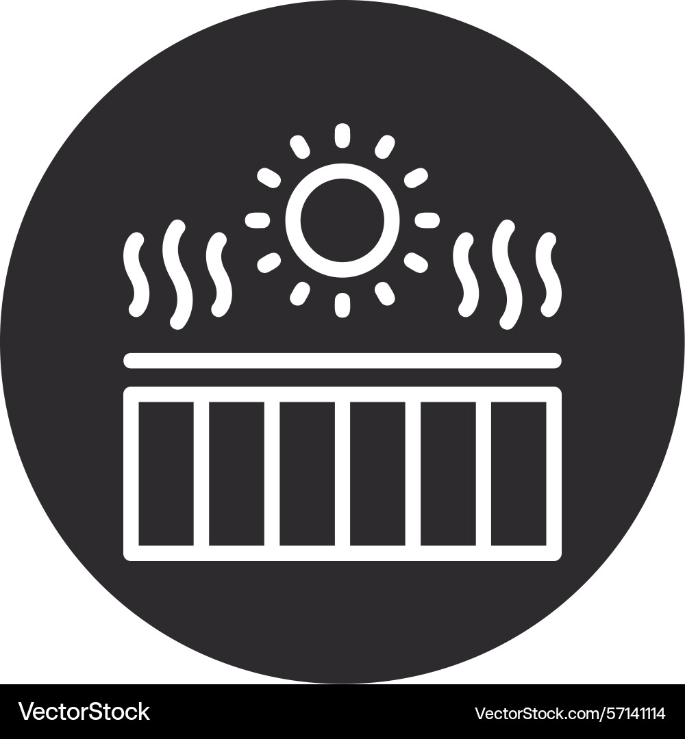 Uv index inverted circle black Vector Image