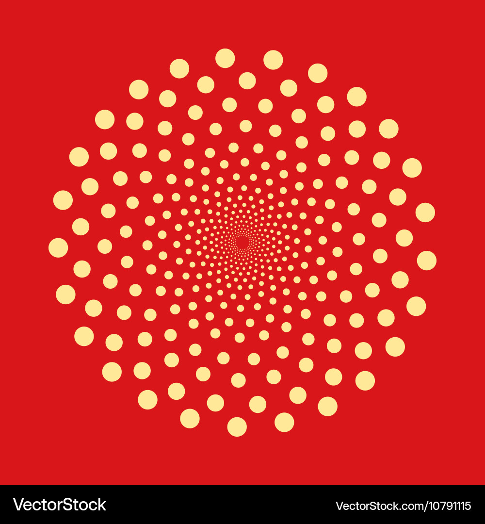 Abstract dotted shape design element vector image