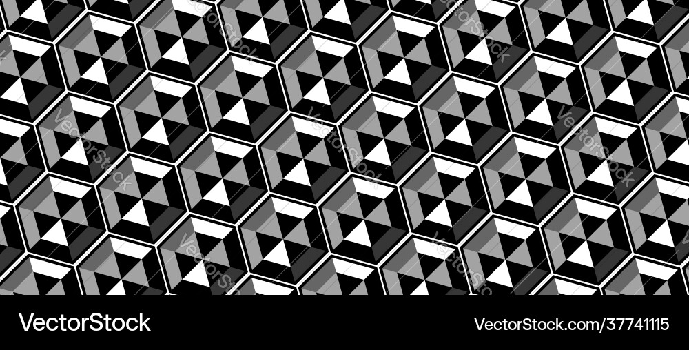 Abstract technology dark background with hexagons Abstract technology dark background with hexagons vector image