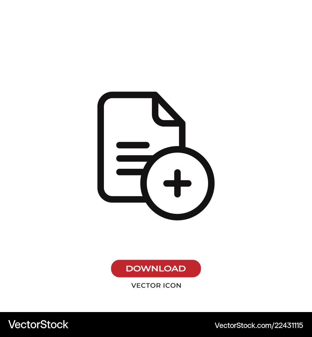 Add file icon Vector Image