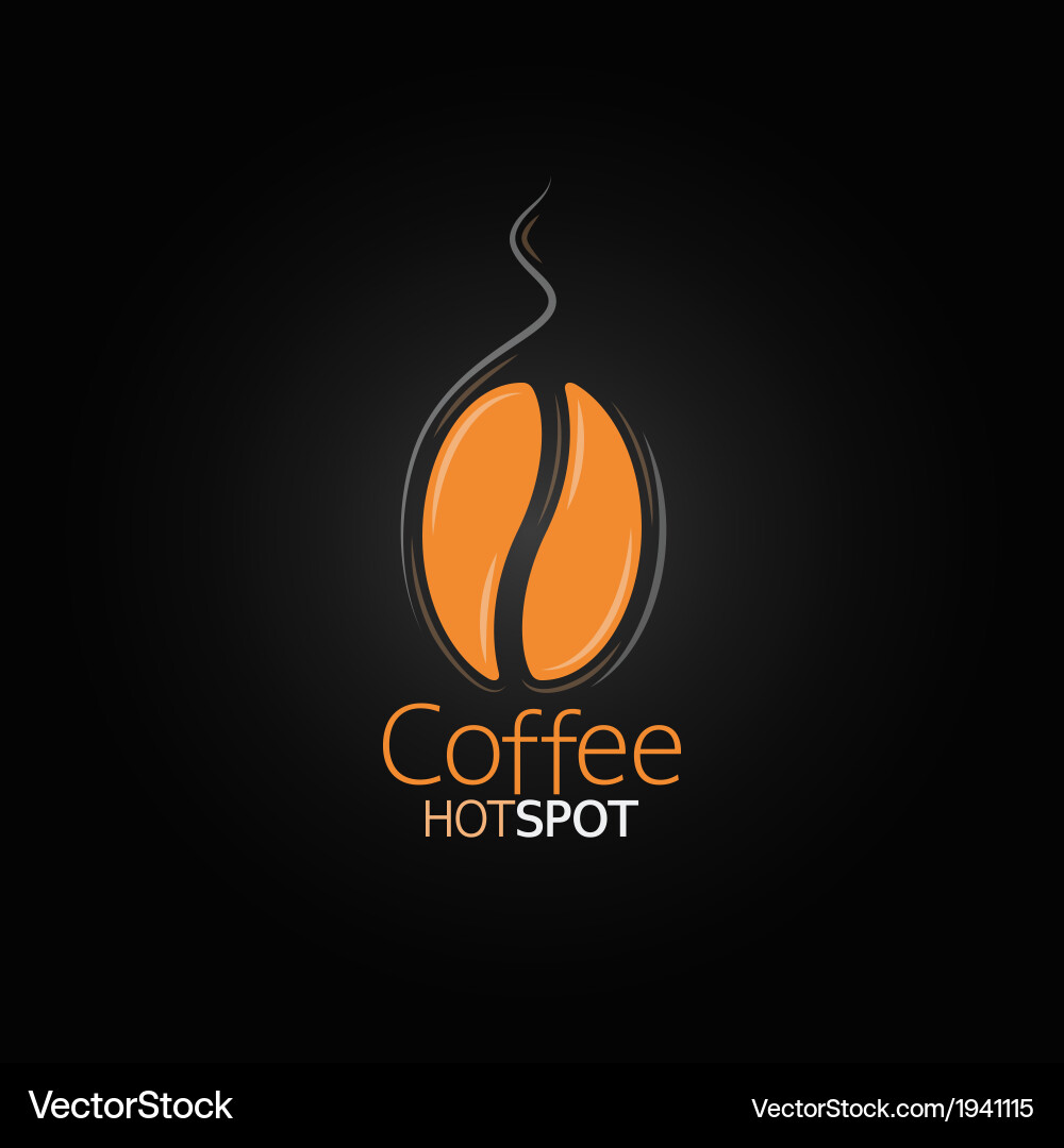 Coffee Bean Menu Background vector image
