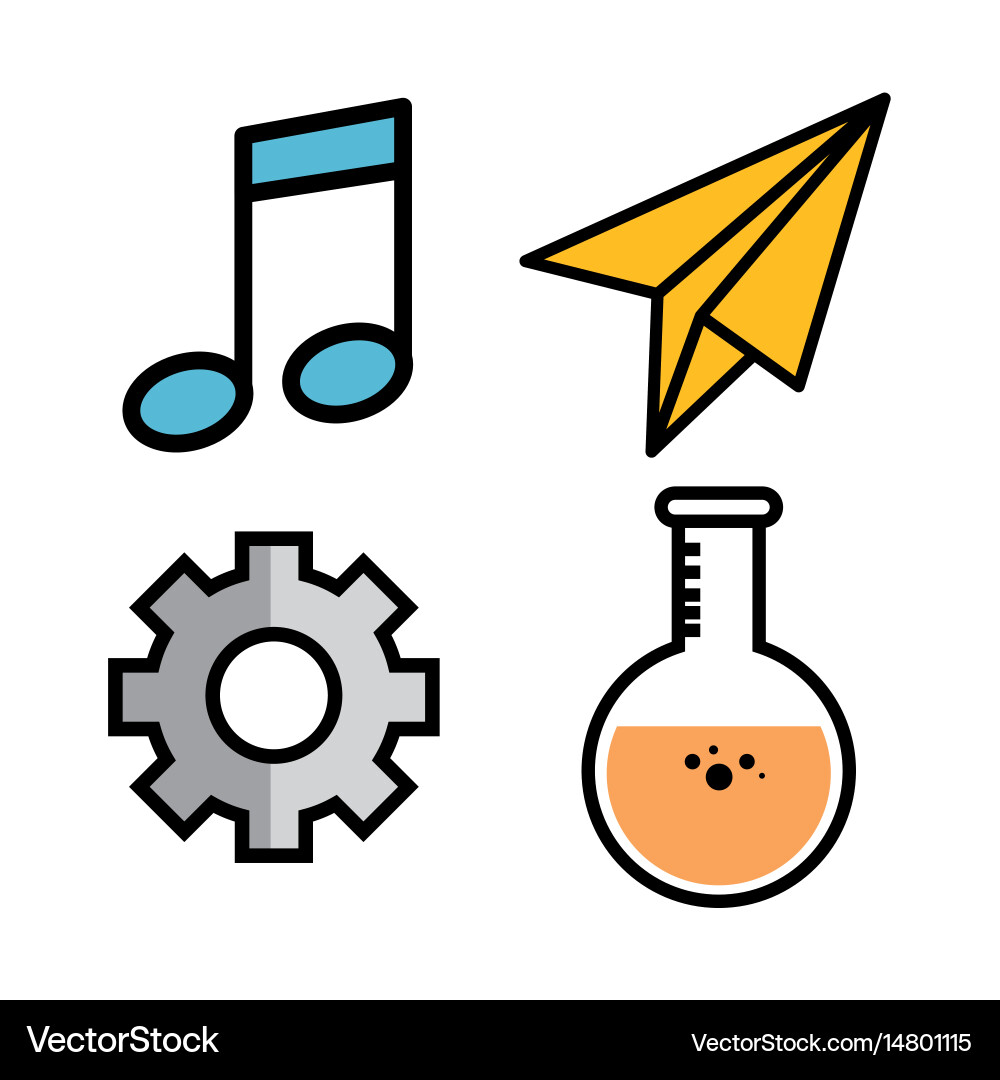 Colorful objects design Vector Image