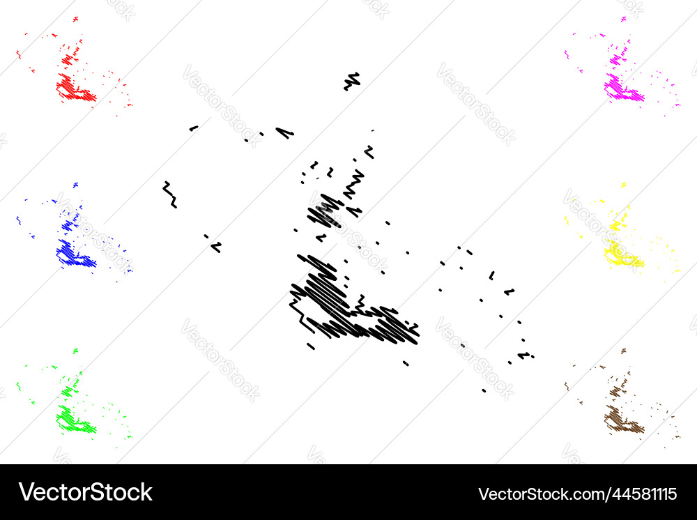 Dahlak archipelago state of eritrea red sea map Dahlak archipelago state of eritrea red sea map Vector Image