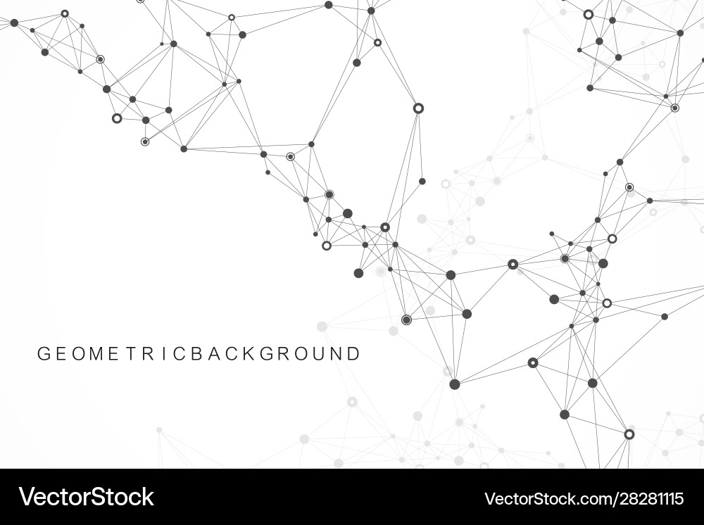 Digits abstrakter Hintergrund mit angeschlossener Linie Digits abstrakter Hintergrund mit angeschlossener Linie Vektorbild