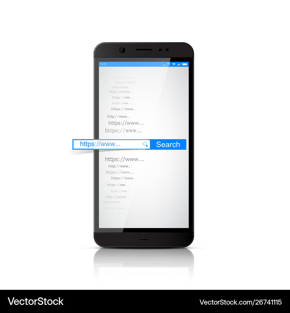 Internet search concept with box Internet search concept with box vector image